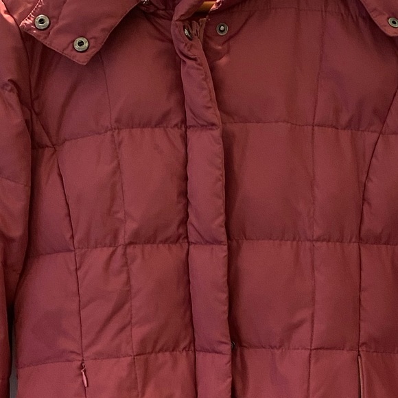 PINK Garnet Hill Modern Long Down Coat - Picture 6 of 11